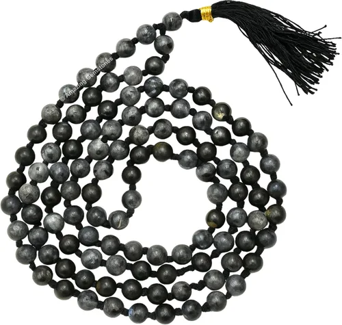 Vista 47 de Collar y Pulsera de Cuentas de Oración Japa Mala de Amazing Gemstone, 108 Cuentas para Meditación turquesa (African Turquoise)