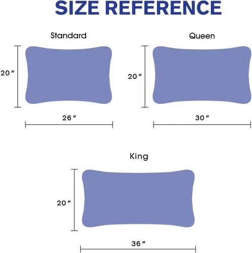 Vista 6 de Paquete de 4 protectores de almohada impermeables con cremallera, tamaño King, fundas de almohada hipoalergénicas, fundas de almohada de cama suaves