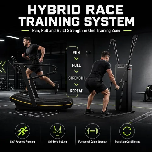 Vista 4 de Efficraft Paquete de entrenamiento de carrera híbrida, cinta de correr