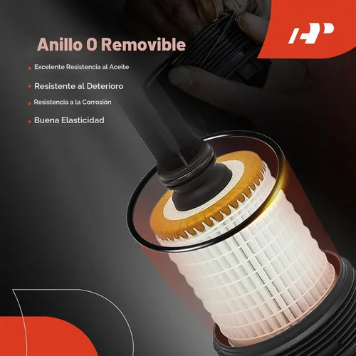 Vista 4 de A-Premium Conjunto de tapa de carcasa de filtro de aceite con filtro
