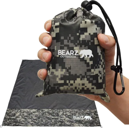 Vista 11 de Manta de bolsillo – Manta de playa impermeable a prueba de arena, manta de picnic impermeable, plegable, ligera y compacta para senderismo, camping