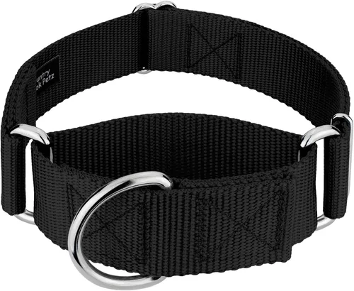 Vista 26 de Country Brook Design - Collar ancho para perro, ajustable para razas grandes - Collar de perro de nailon sólido Martingala