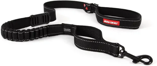 Vista 25 de La mejor correa absorbente de golpes del perro, Ezydog Zero Shock Correa, correa de control y formación., 25 - pulgadas, Negro Padded Neoprene