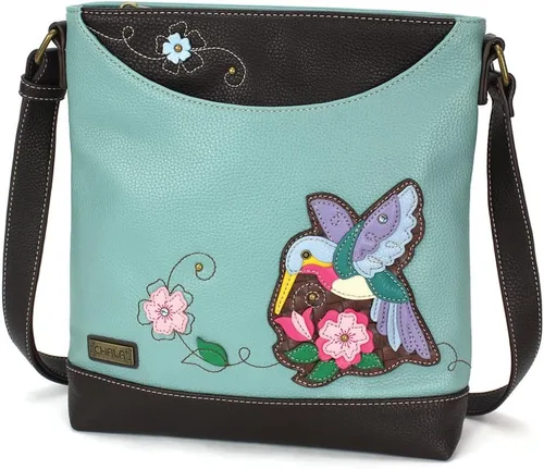 Vista 11 de CHALA Sweet Messenger - Bolso de hombro de tamaño medio con correa ajustable Ajolote - Turquesa