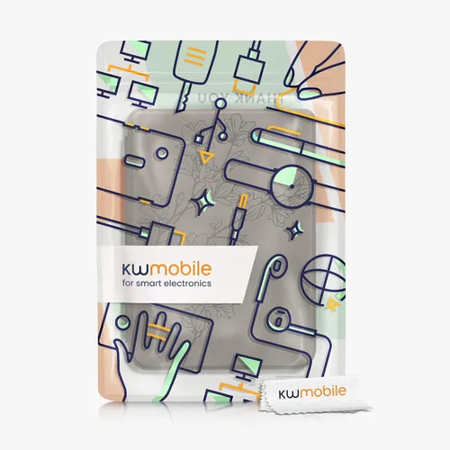Vista 7 de kwmobile Funda compatible con Kobo Clara 2E / Tolino Shine 4 - Funda para lector electrónico - Magnolias Grey
