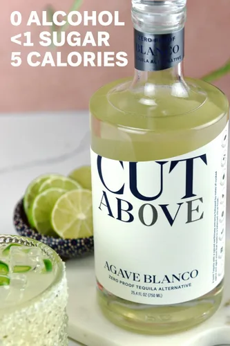 Vista 5 de Cut Above Agave Blanco – Alternativa de tequila sin alcohol galardonada para margaritas y cócteles sin alcohol, alcohol sin prueba, 25.4 fl oz