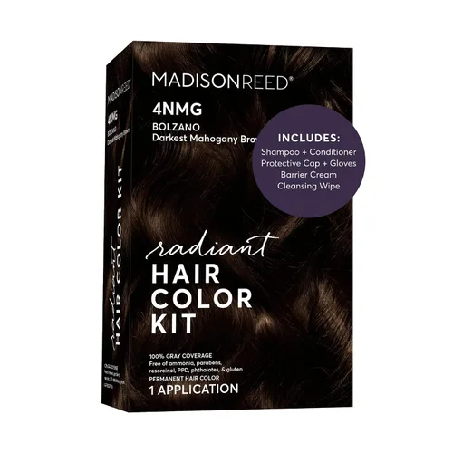 Vista 43 de Madison Reed - Kit de tinte radiante para el cabello, tinte permanente para el cabello, 100 % cobertura de canas, sin amoníaco, negro Parma 2.5NNN