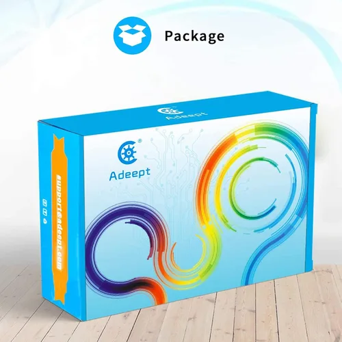 Vista 8 de Adeept Kit de inicio actualizado para Raspberry Pi 4 3 B+ B 3B 3B+ 2B, código Python C, 40 proyectos, kit educativo STEM, kit de iniciación integral