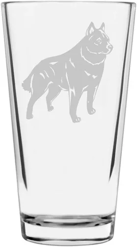 Vista 45 de Podenco Canario - Vaso de pinta de 16 onzas con temática de perro personalizado