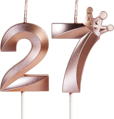 Vista 77 de Velas de cumpleaños número 10 para pastel, velas de oro rosa número 10 con corona, diseño 3D, decoración de pastel de cumpleaños para niñas
