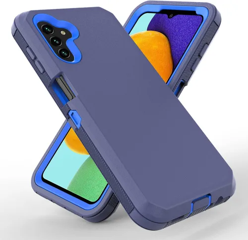 Vista 2 de Diseñado para Samsung Galaxy A13 5G, con protector de pantalla integrado funda resistente con soporte integrado + clip giratorio para cinturón