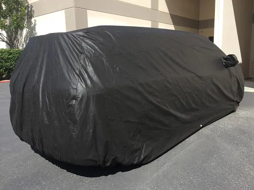 Vista 6 de Custom Fit 2004-2019 Toyota Sienna Mini Van Car Cover Minivan Negro