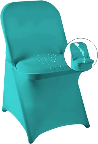 Vista 20 de magalo Paquete de 12 fundas para sillas plegables de elastano negro, impermeables, elásticas, para bodas, fiestas, banquetes de comedor y otros