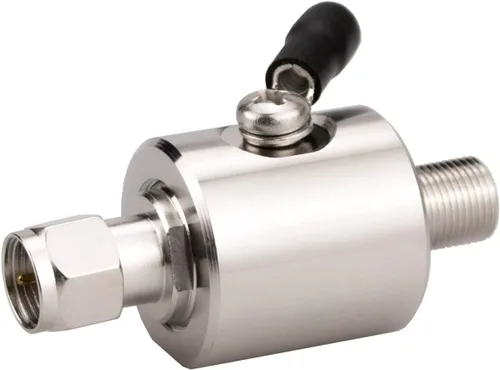 Vista 6 de Tipo F Pararrayos Hembra a Hembra 75 ohmios Celular 2G 3G 4G LTE CATV Satélite con 90V Tubo de Gas Coaxial Lightning Aresster