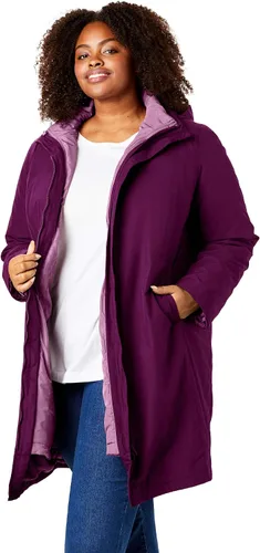 Vista 6 de Woman Within Chaqueta Taslon con capucha 3 en 1 de talla grande