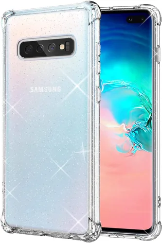Vista 8 de KIOMY Funda transparente para Samsung Galaxy S10+ / S10 Plus, 3 en 1, a prueba de golpes, funda protectora para teléfono, carcasa de policarbonato
