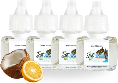 Vista 44 de Scent Fill Ambientador enchufable de sidra de manzana, 4 recambios de aceite perfumado