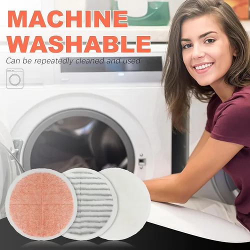 Vista 3 de Almohadillas de repuesto para trapeador Bissell Spinwave: 6 almohadillas para Bissell Spinwave/Spin Wave/Crosswave, experto/mascota/piso duro