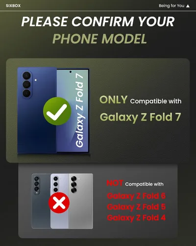 Vista 2 de Funda para Samsung Galaxy Z Fold 7 con Protección de Bisagra y Protector de Pantalla, Diseño Delgado de PC Duro Resistente a Golpes 360° Funda
