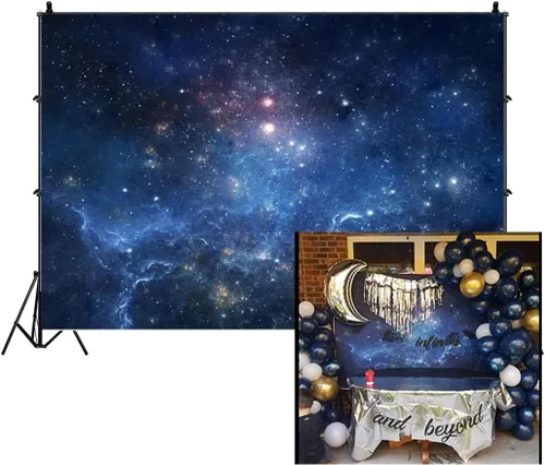 Vista 11 de AOFOTO Telón de fondo de nebulosa fantástica de 5 x 3 pies, cielo estrellado aeroespacial, fotografía, universo, galaxia, cosmos, espacio exterior