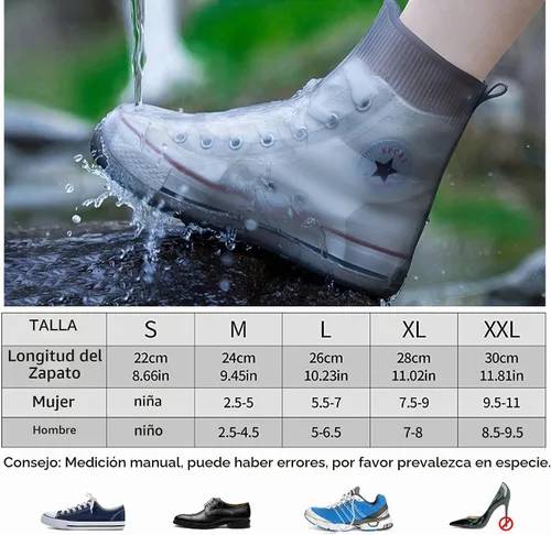 Vista 2 de SooGree - Fundas para zapatos impermeables, reutilizables, plegables, botas de lluvia, antideslizantes, con suela de goma, protectores