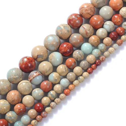 Vista 12 de Cuentas de piedra natural jade australiano redondo DIY