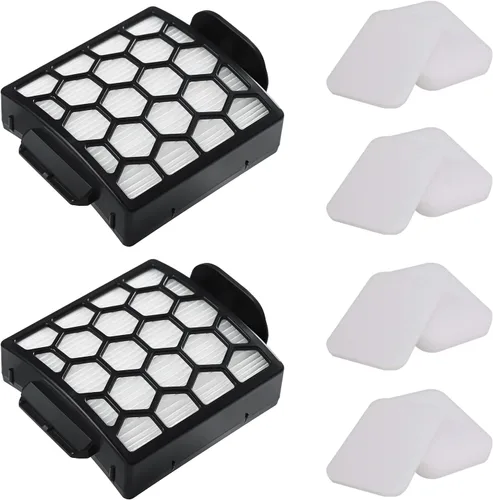 Vista 7 de 1 filtro HEPA y 2 juegos de filtros de espuma para Shark Navigator NV150 NV251 NV255 y Zero-M ZU62 ZU62C ZU60 vertical Shark filtro de repuesto