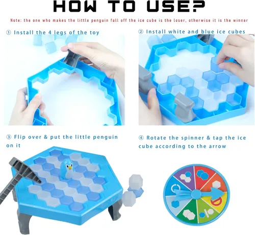 Vista 5 de Juego Salva al Pingüino Rompe Hielo Congelado para Niños, Meroqeel Protege el Iceberg No Dejes que los Pingüinos Queden Atrapados en el Hielo