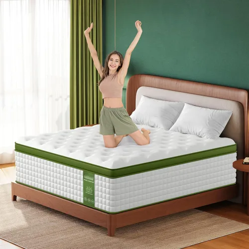 Vista 7 de BedStory Colchón firme de 13 pulgadas, colchón híbrido de la colección Hotel – Soporte lumbar y hombro específico para aliviar el dolor de espalda