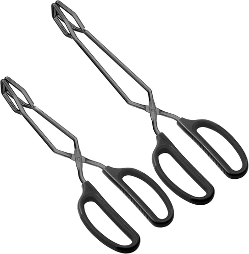 Vista 6 de HINMAY Pinzas de tijera de acero inoxidable de 10" con mango de agarre cómodo (negro)