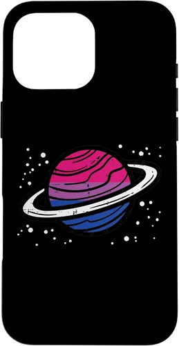 Vista 19 de iPhone 16 Bisexual Planet Saturn Bi Pride Flag Lgbtq Men Women Kids Case