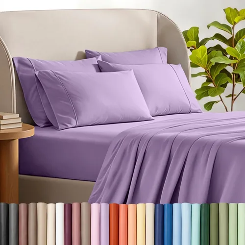 Vista 19 de Bare Home Hotel Luxury - Juego de sábanas Queen extra suave, 6 piezas, bolsillos profundos, ajuste fácil, refrescantes y transpirables, resistentes