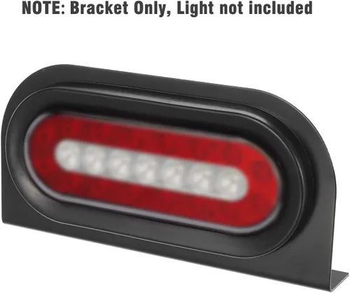 Vista 8 de Partsam Kit de luces LED rojas para portaequipajes, 2 luces traseras ovaladas impermeables de 6 pulgadas con ojales de goma, 1 arnés de cableado