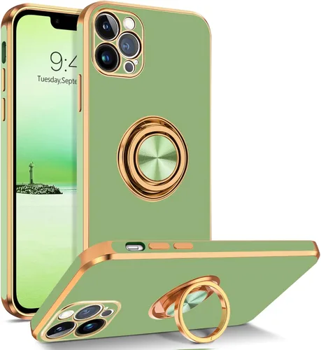 Vista 9 de BENTOBEN Funda para iPhone 13 Pro, iPhone 13 Pro, ajuste delgado, soporte de anillo de 360°, atril, soporte magnético para automóvil, soporte