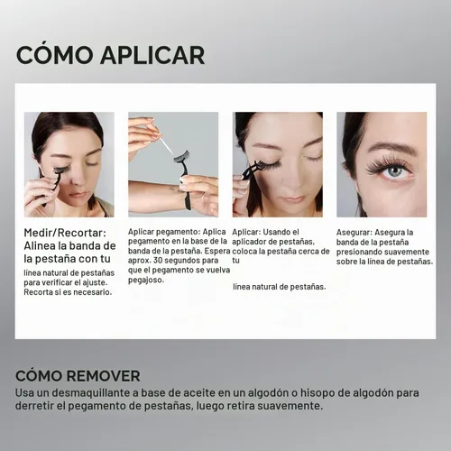 Vista 7 de AOA Studio Alexis - Juego de 6 pares de pestañas postizas naturales hechas a mano con pegamento y pinzas, volumen natural, reutilizables, pestañas