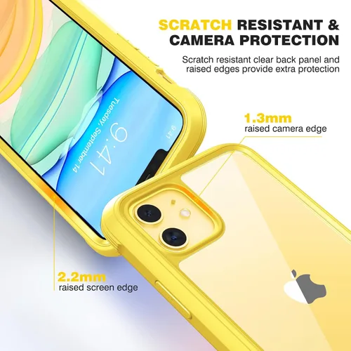 Vista 1069 de DIACLARA - Funda transparente compatible con iPhone XR 6.1 pulgadas 2018