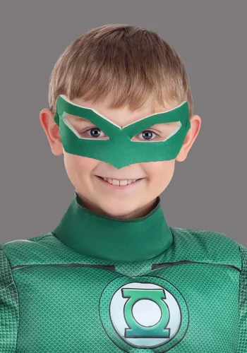 Vista 2 de Disfraz Deluxe de Linterna Verde para Niños Multicolor