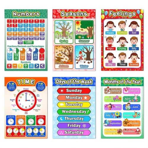 Vista 4 de Outus 17 pósteres educativos de matemáticas para multiplicar, tablas de tabla de división, suma, resta de fracciones, carteles para primaria