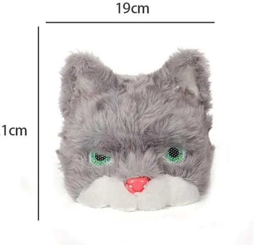 Vista 2 de Himine Máscara de gato de una pieza para fiesta de mascarada