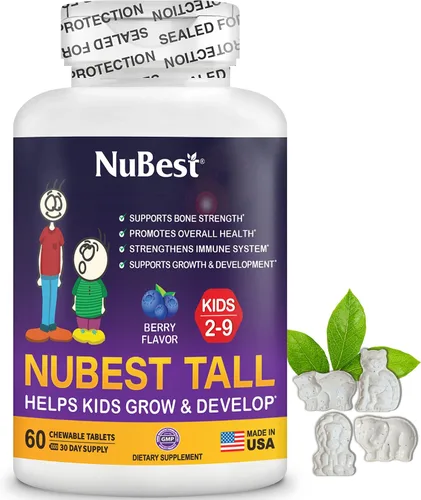 Vista 2 de NuBest Tall Kids - Ayuda a los niños a crecer y desarrollarse saludablemente - Apoyo a la inmunidad y la fuerza ósea - Multivitaminas y minerales