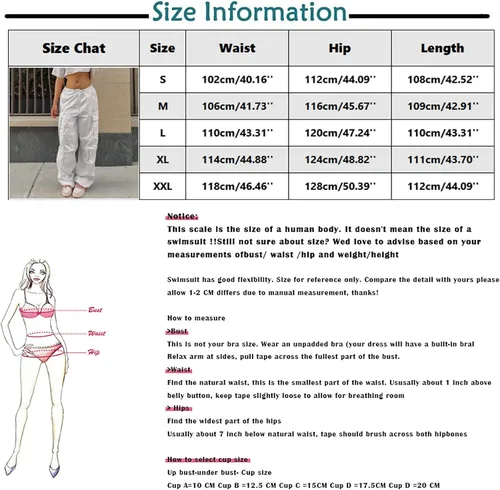 Vista 5 de Pantalones cargo para mujer, holgados, tiro alto, Y2K, paracaídas, pierna ancha, rectos, pantalones deportivos a la moda, talla grande, ropa