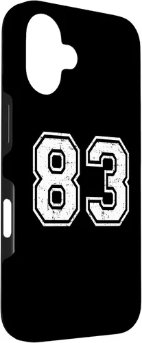 Vista 3 de 83 Number Eighty-Three Team Sports Grunge Varsity Matching Case for iPhone 16