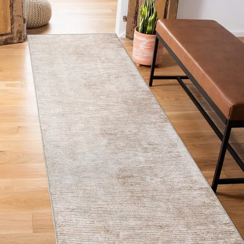 Vista 10 de Rugshop Alfombra contemporánea envejecida resistente a las manchas, tejido plano, ecológico, reciclado, lavable a máquina, 3 pies 3 pulgadas x 5 Gris