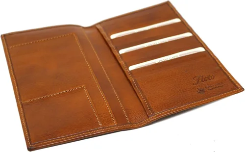 Vista 6 de Floto Venezia - Cartera de piel larga para cheques