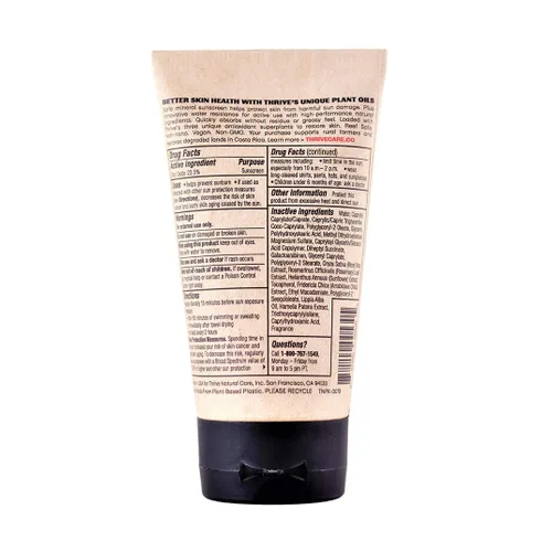 Vista 9 de Thrive Natural Care Protector solar Reef Safe SPF50 – Cumple con la Ley de Arrecife Hawaii 104 – Protector solar mineral no nano óxido de zinc