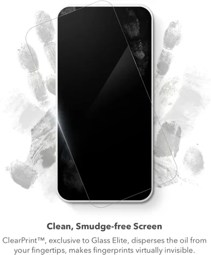 Vista 7 de ZAGG Invisible Shield Glass Elite - Protector de pantalla antirreflejos para Apple iPhone 14 Pro Max, protección contra roturas 5X, tecnología