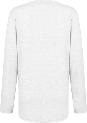 Vista 5 de Chaqueta de mezclilla para mujer blusas sueltas de manga larga para mujer