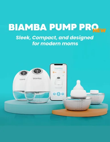 Vista 8 de Pump Pro - Extractor de leche portátil manos libres, bombas de lactancia materna portátiles de 6.1 fl oz con control de aplicación, sacaleches