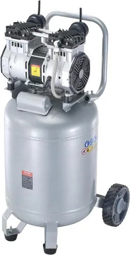 Vista 11 de VEVOR Compresor de aire de 13 galones, 2 HP, 4.6 SCFM a 90 PSI, tanque sin aceite, funcionamiento silencioso de 66 dB, ideal para inflar neumáticos