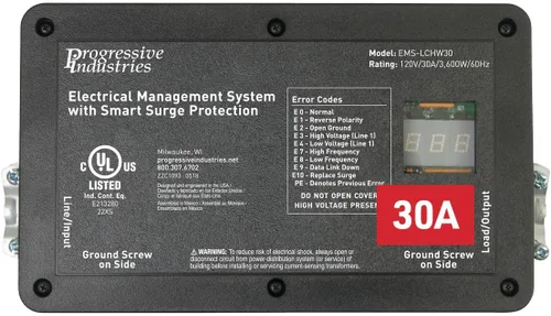 Vista 9 de Progressive Industries EMS-HW30C - Protector de sobretensiones para autocaravana resistente, negro, 30 amperios